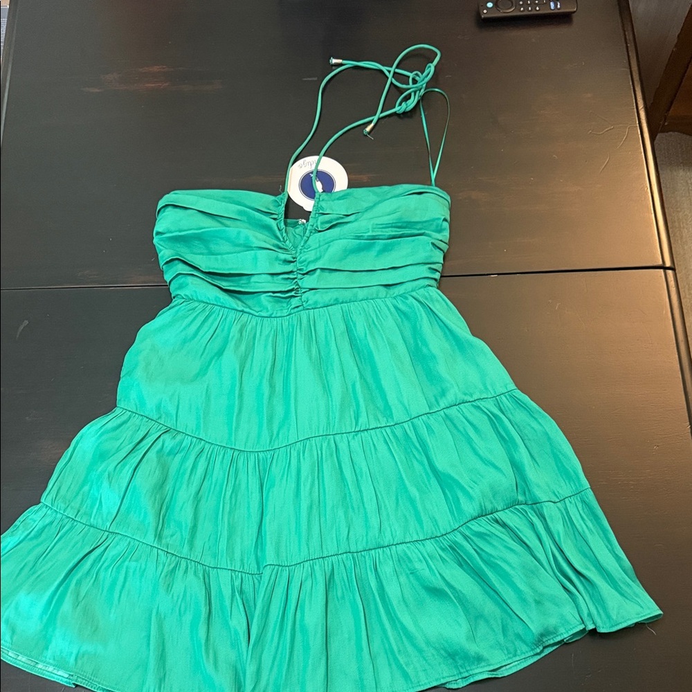 Indigo Emerald Green Dress